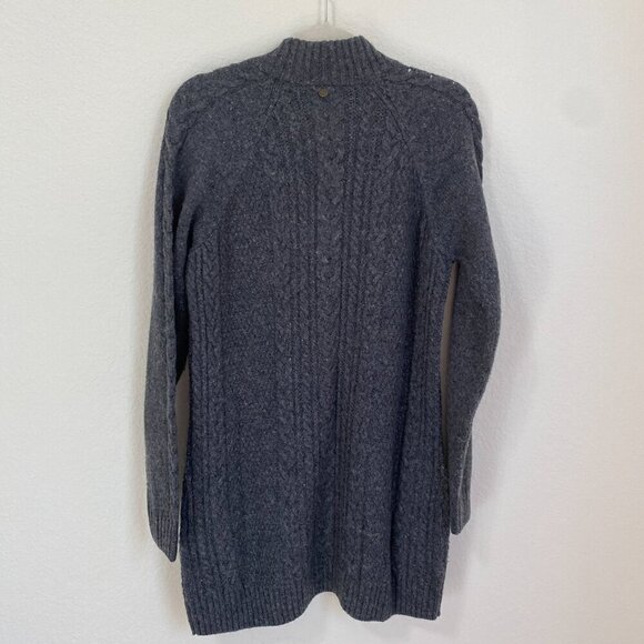 Soft Surroundings Gray Longline Popover Cable Knit Tunic Sweater - Picture 8 of 8